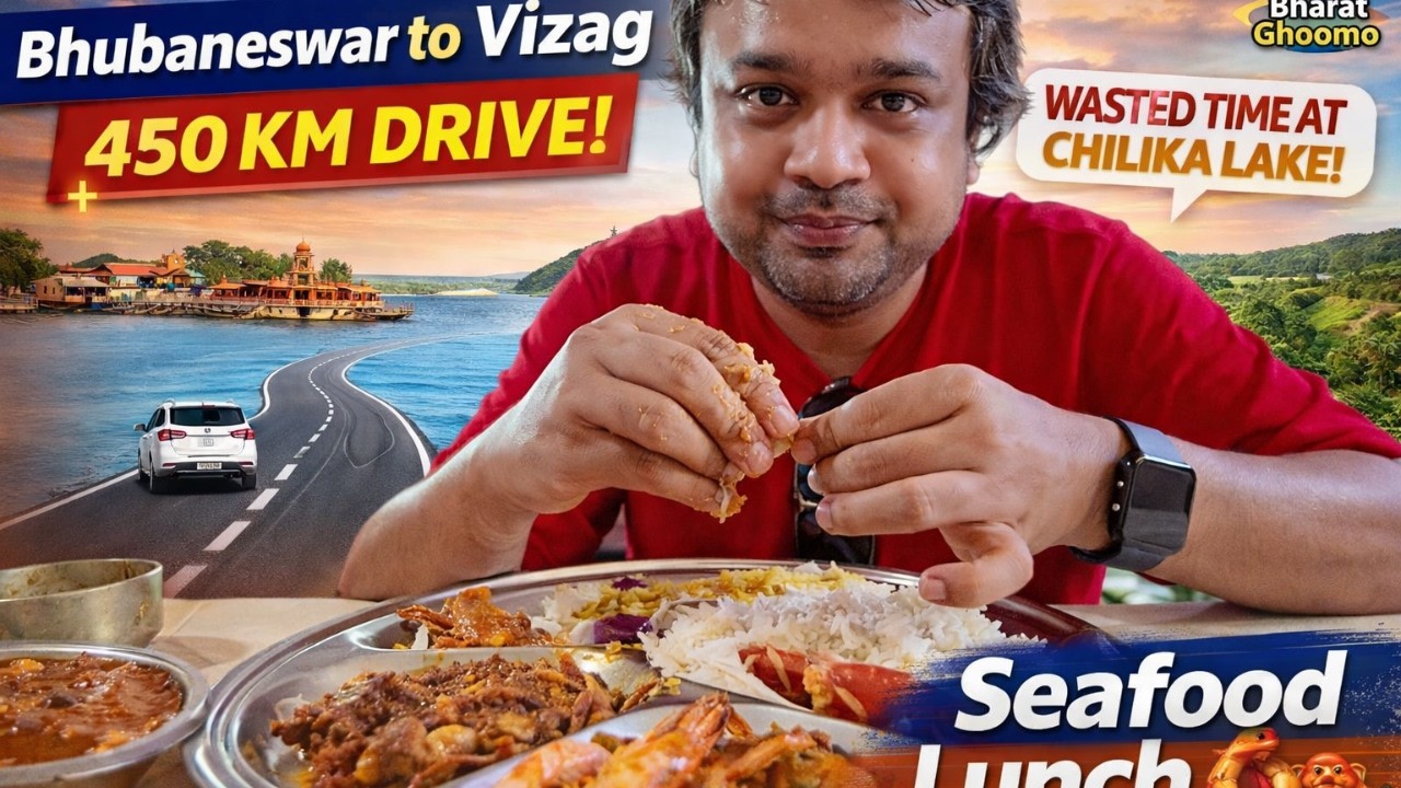 EP42 Bhubaneswar to Vizag Drive 🚗 | Kalijai Island + Seafood Feast |