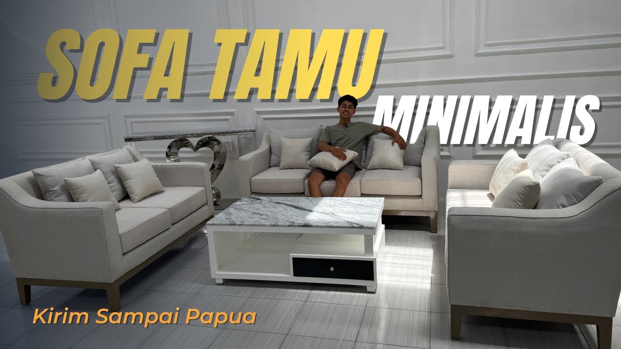 SOFA TAMU MINIMALIS MODERN FULL BUSA PRODUK PANDAWA 5 FURNITURE JEPARA