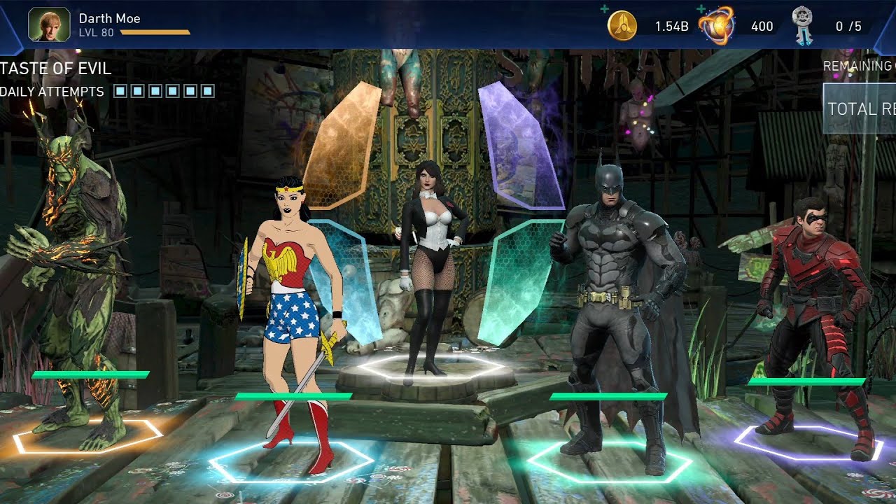 Taste of Evil Heroic 7 Tier 4 Clear (3.10.26) - Injustice 2 Mobile (Free to play)
