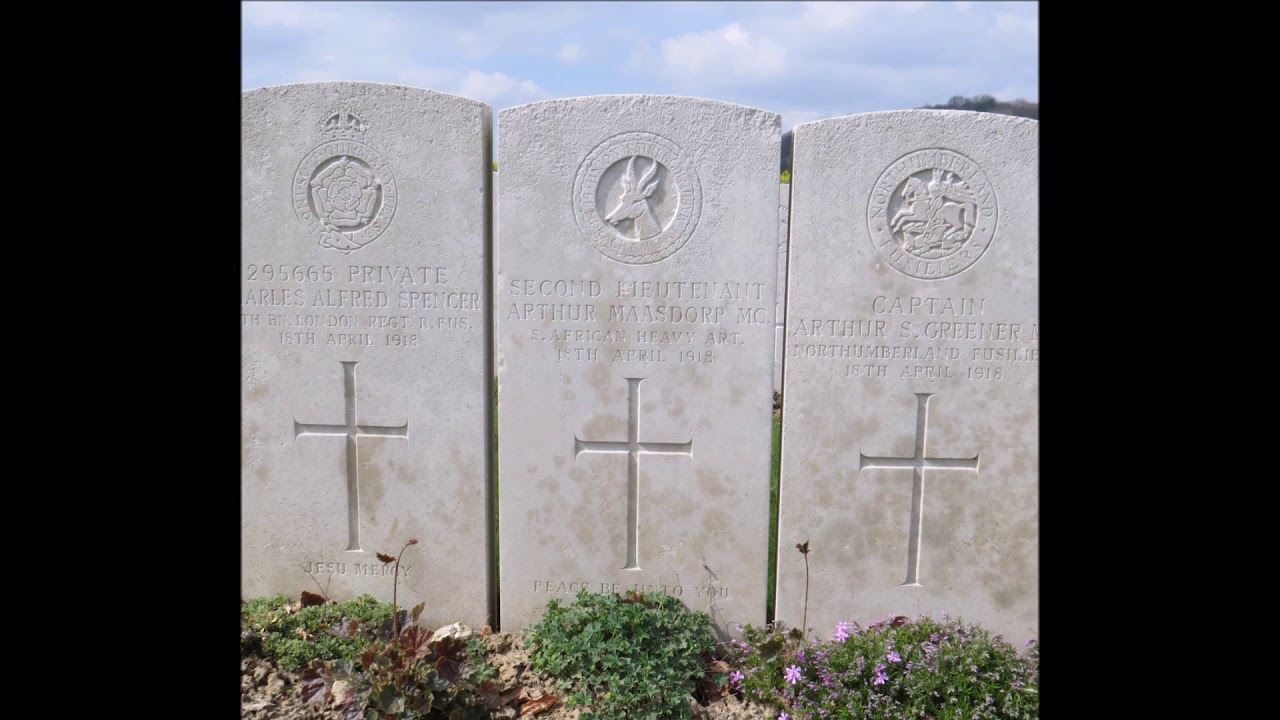 Pernes British Cemetery in the Great War