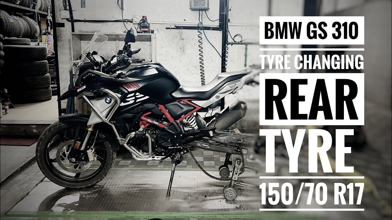 BMW GS 310 Rear Tyre changed