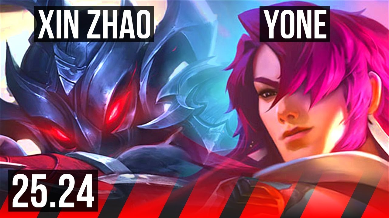 XIN ZHAO vs YONE (TOP) | 40K damage | KR Master | 25.24