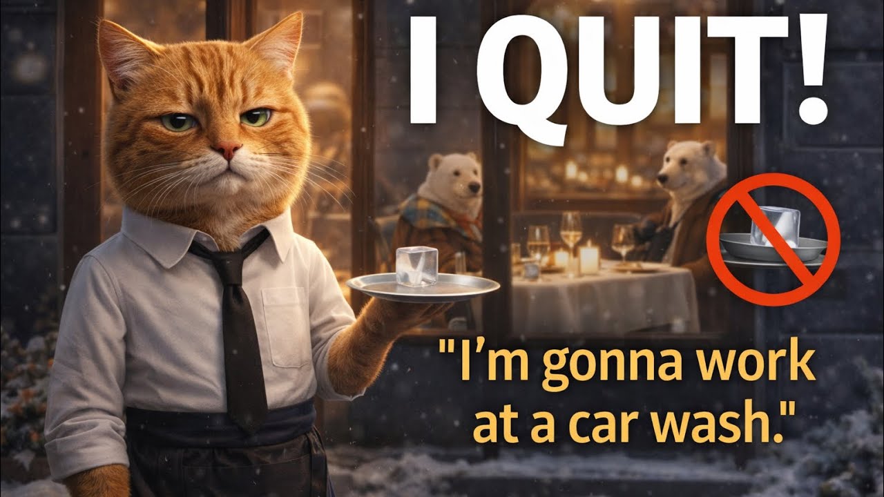 The Most Emotionally Done Waiter Ever 😼🍽️