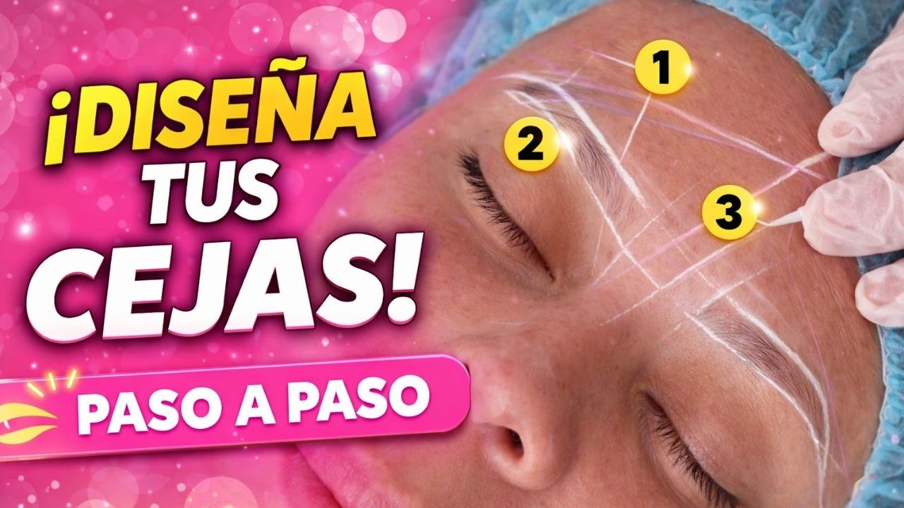 ✅ Diseño de cejas paso a paso | Método profesional con medidas reales