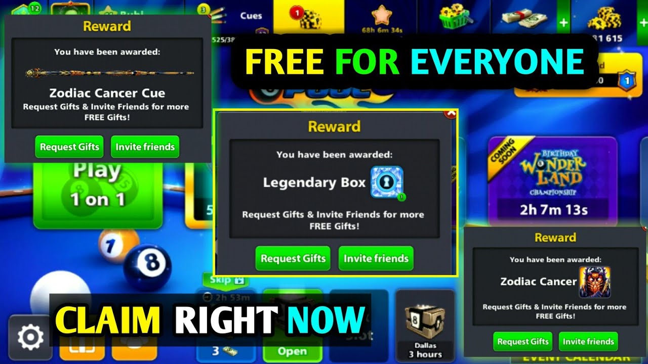FREE LEGENDARY BOX & ZODIAC CUE WITH AVATAR FOR YOU GUYS || CLAIM NOW ||