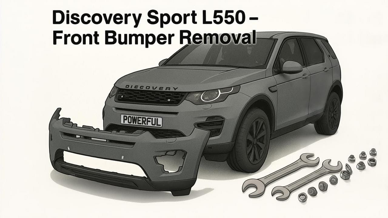 Как снять передний бампер на Land Rover Discovery Sport L550
