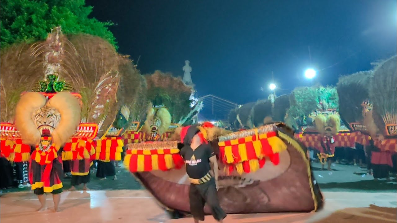 MERINDING❗BARONGAN REOG PONOROGO TERBESAR GEGERKAN EKSOTIKA TADARUS BUDAYA LIVE MONUMEN BANTARANGIN