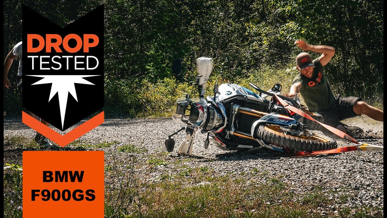 BMW F900GS Crash Bars Drop&Drag Test by Outback Motortek