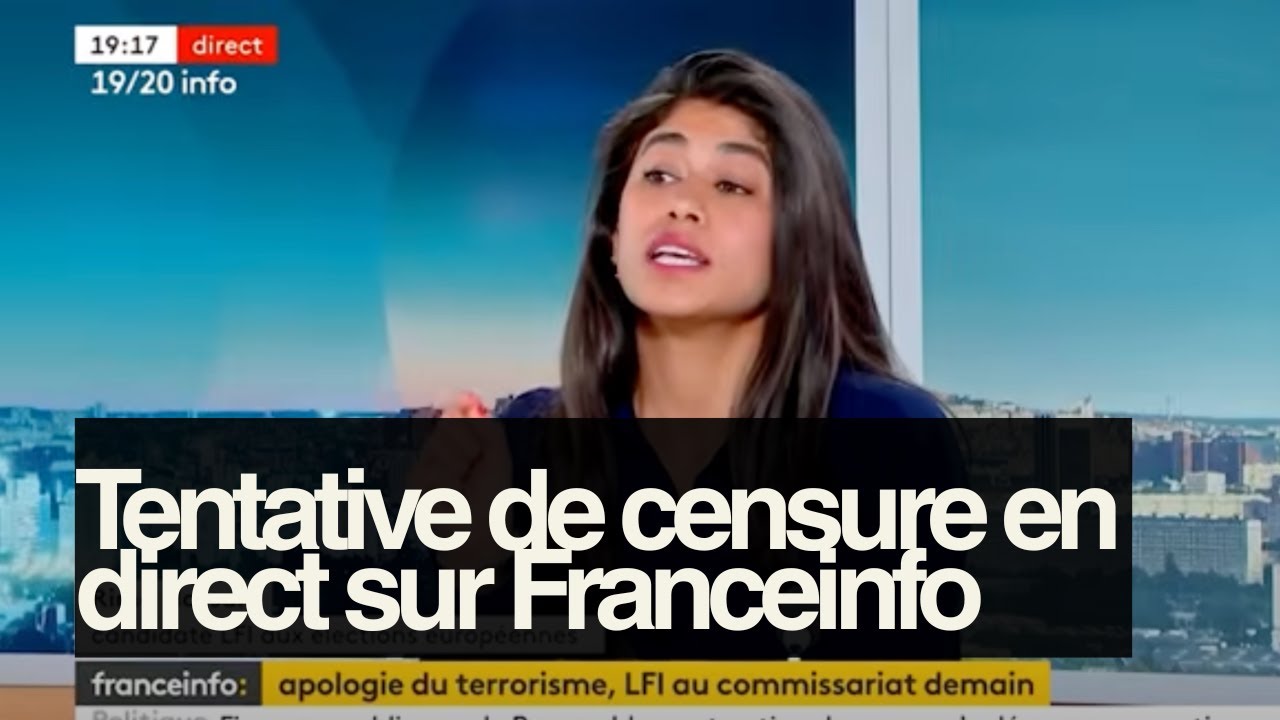 Les journalistes de Franceinfo tentent de censurer Rima Hassan en direct