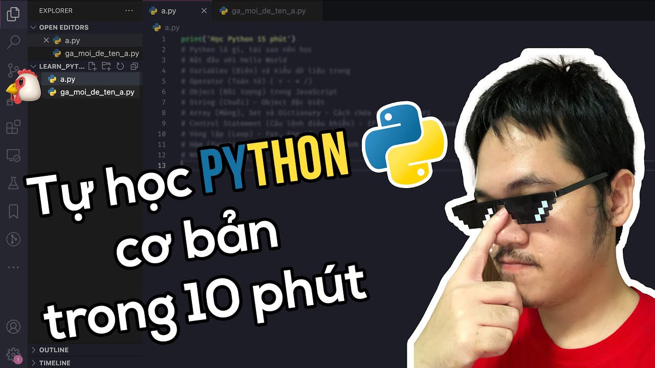 Tự học Lập Trình Python trong 10 phút - Siêu Dễ Hiểu