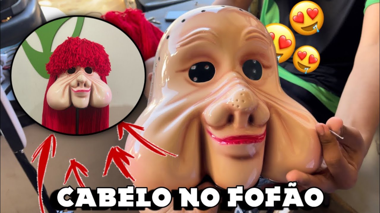 Tutorial de como colocar cabelo no Fofão ! 🥰😍