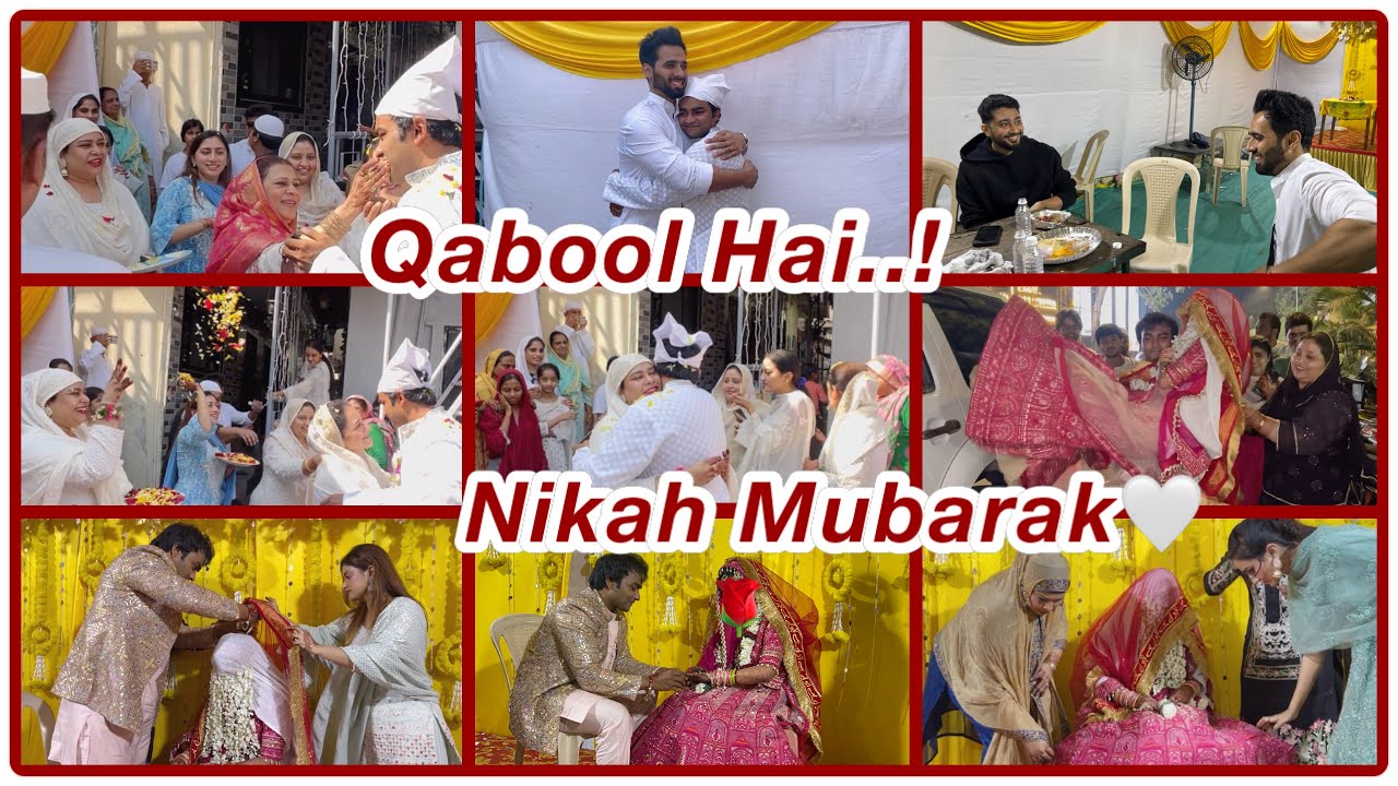 ALHAMDULILLAH Nikah hogaya🤲🏻🌹| #nikah #wedding #weddingday #family #familyvlog