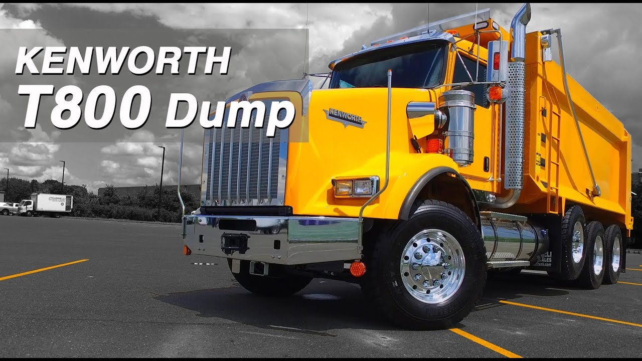 NEW Yellow Kenworth T800 Tri-Axle Dump Truck For Sale