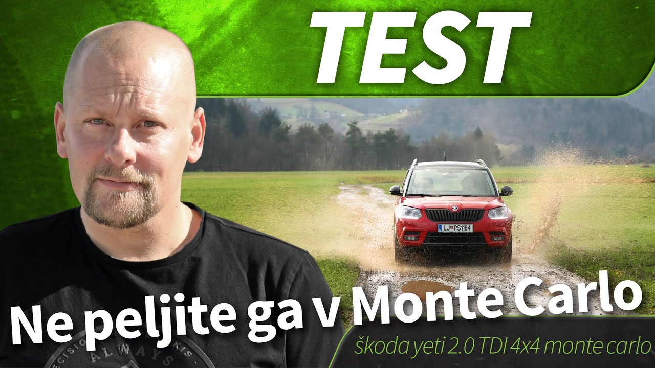 2016 škoda yeti 2 0 TDI 4x4 Monte Carlo - test