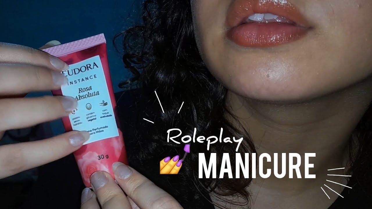 Asmr manicure fazendo suas unhas 💅 | Roleplay & Mouth sounds