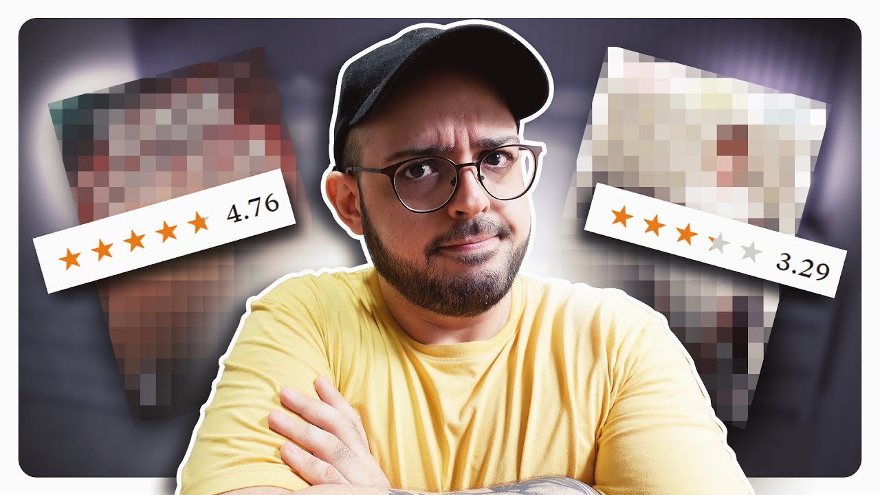 Eu li os livros com a MELHOR e PIOR avaliação da estante
