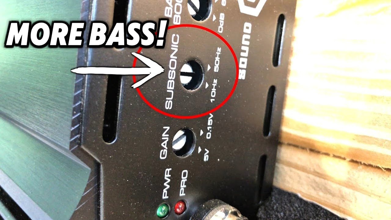 Copy This FREE Amplifier SUBSONIC Setting For More BASS!