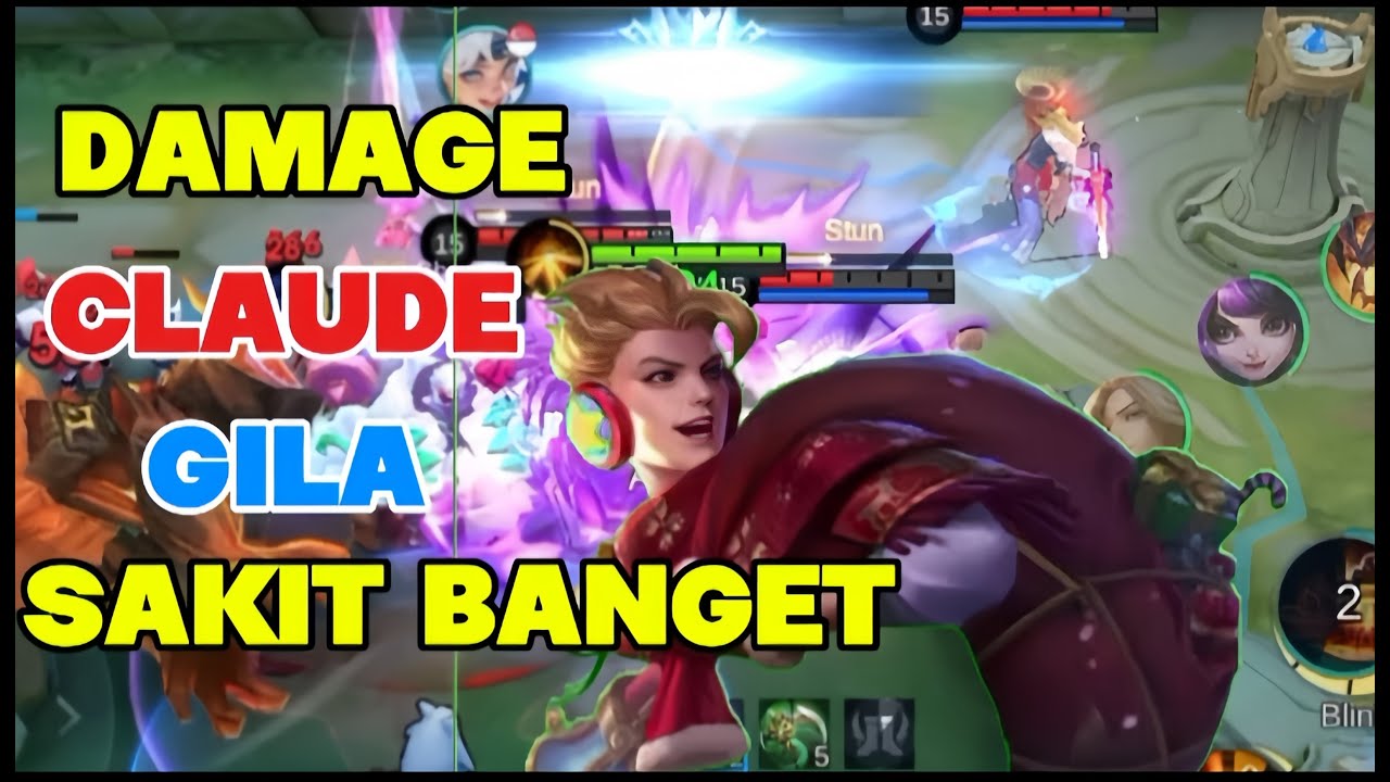 Cloude pakai emblem dan build ini sakit banget|| cloude mlbb|mobile legends bang bang