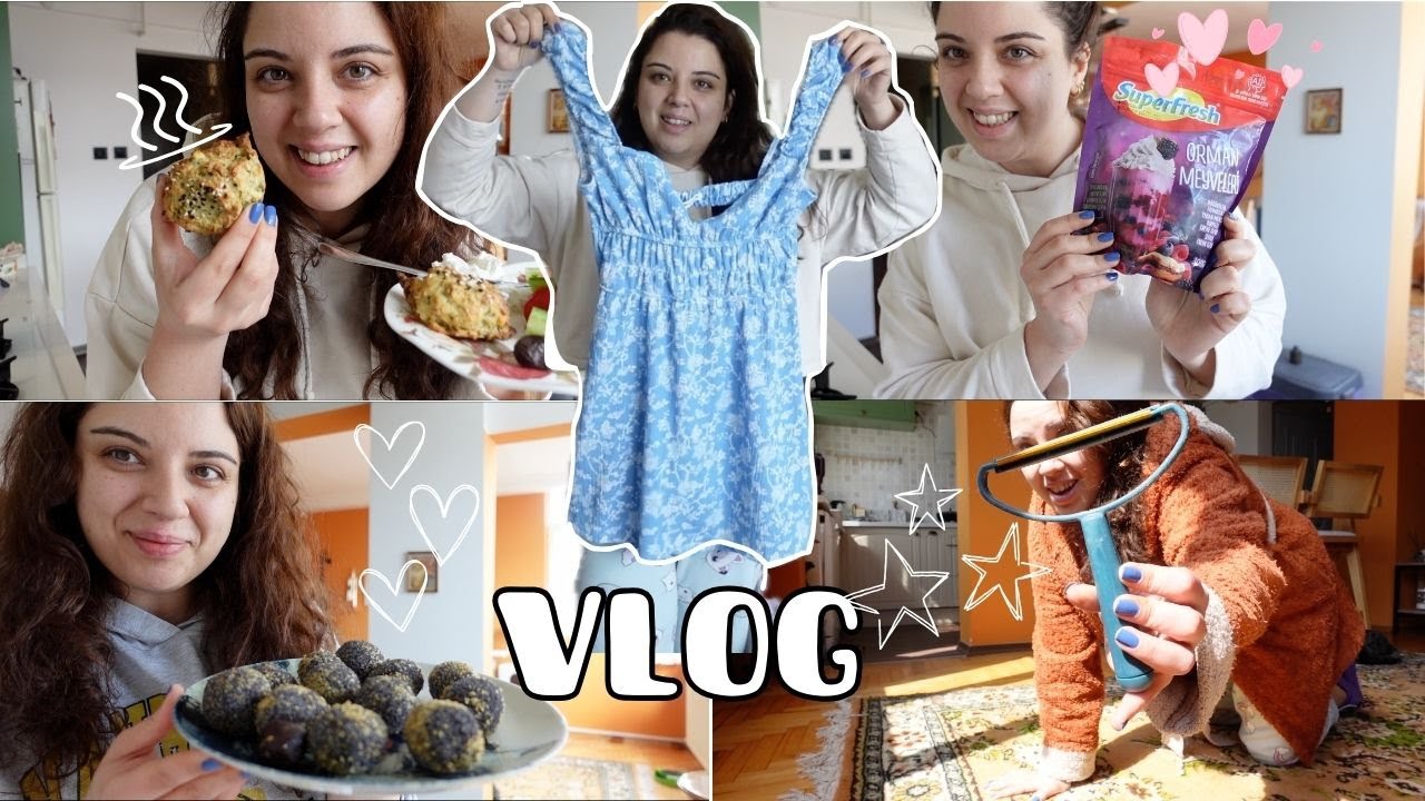 YAZLIK ALIŞVERİŞ YAPMAYA BAŞLADIM, BAMYAYLA BARIŞTIM, YULAFLI POĞAÇA, TEMİZLİK #vlog #ezgikerkaya