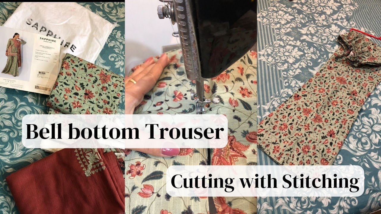 Bell Bottom trouser || step by step cutting with Stitching || simply Creative Projects