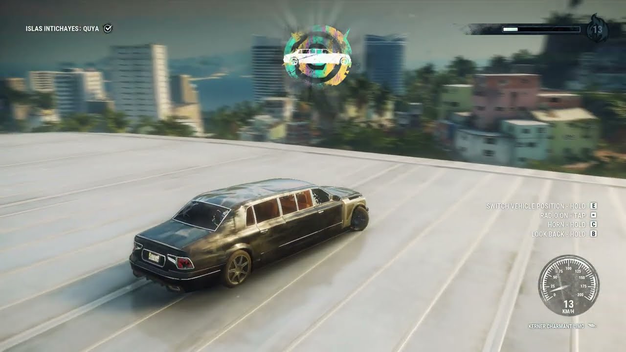 Just Cause 4 - Pass through the ring in a Kerner Charmant Limo - Islas Intichayes Quya