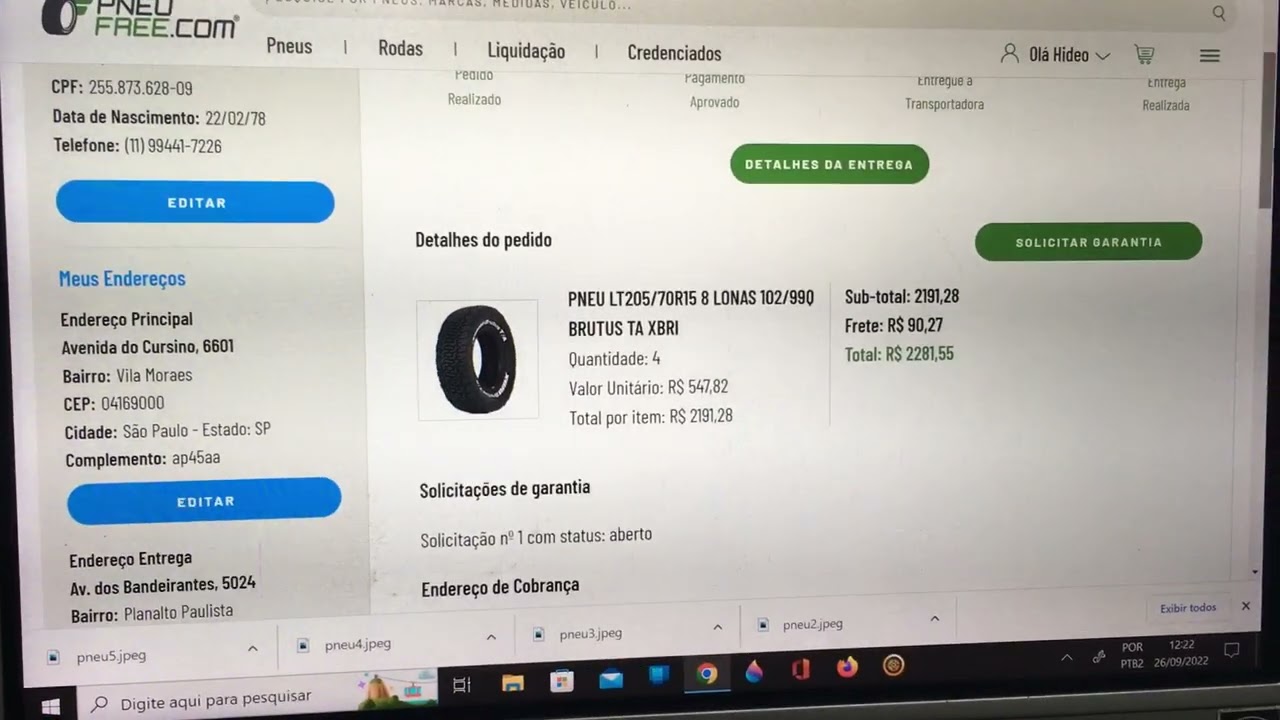 Problemas de garantia na Pneufree com pneu XBRI