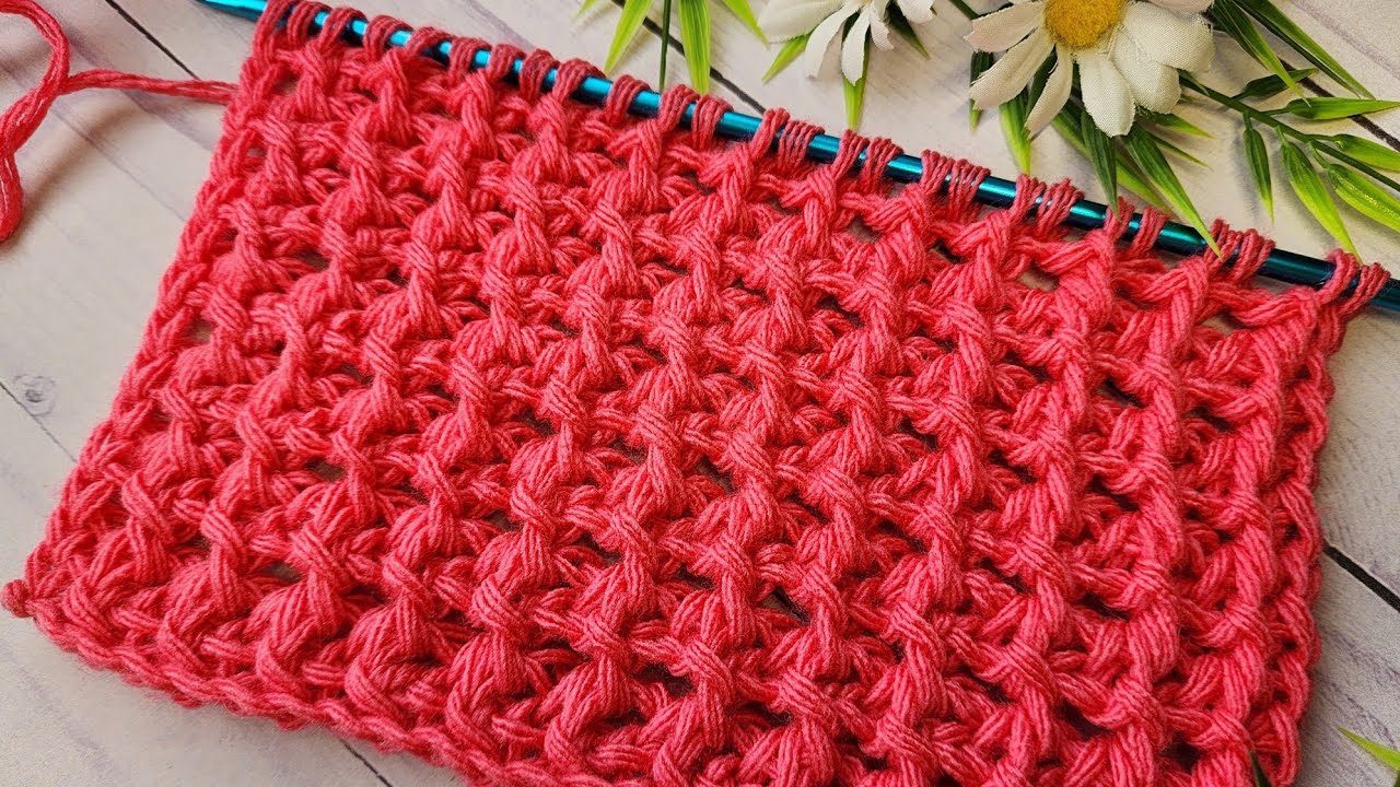 Coral Breeze ~ Tunisian Crochet Pattern ~ Soft-spoken beauty made with just two simple rows