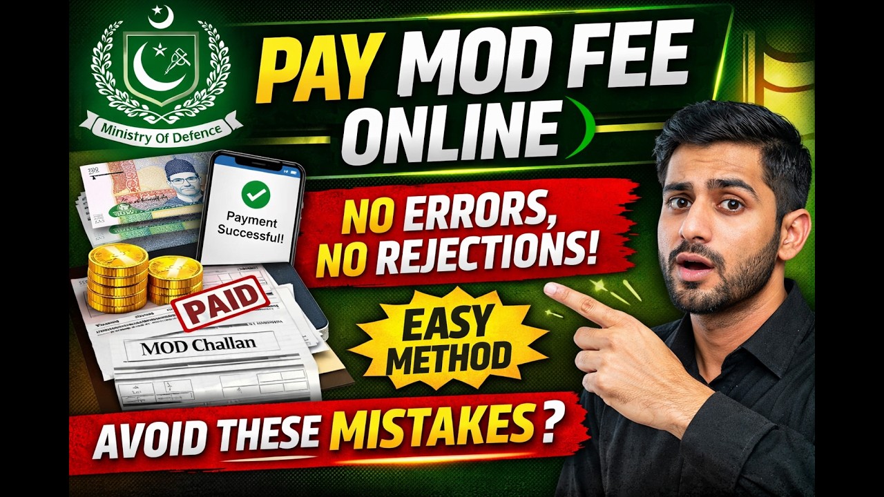 MOD Jobs Fee Payment Failed? Most Applicants Make These Mistakes! Pay Online Correctly in 2 Minutes