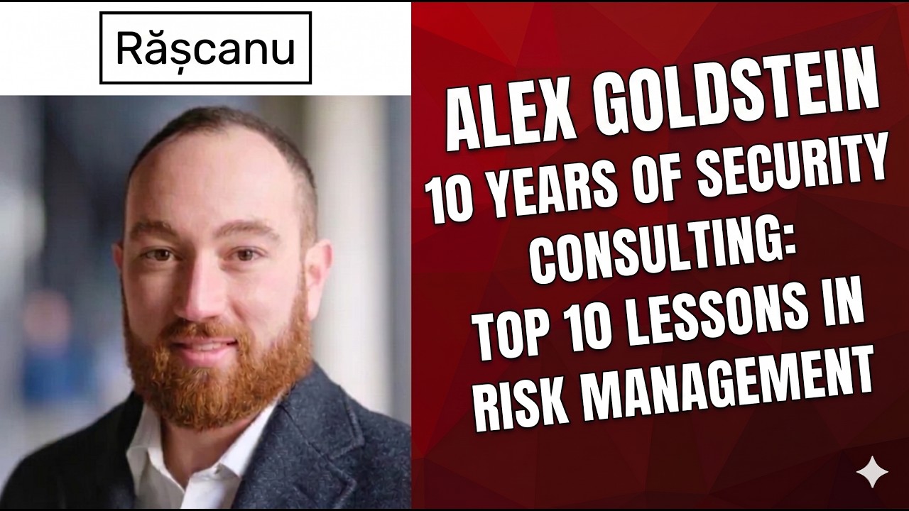 10 lessons learned in 10 years of providing security consulting - Alex Goldstein, CEO of GV Group