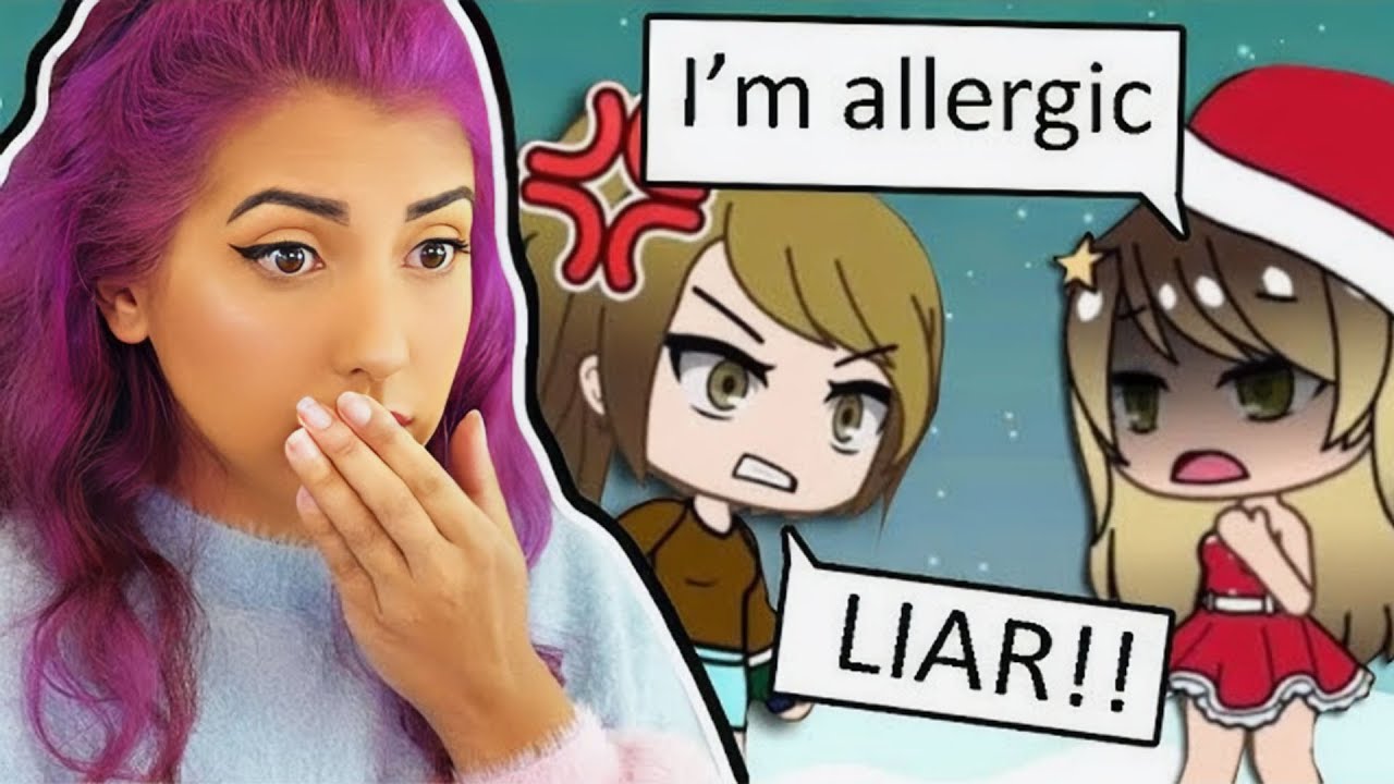 SHE'S ALLERGIC TO CHRISTMAS?! 😱🎄 (Gacha Studio Reaction)