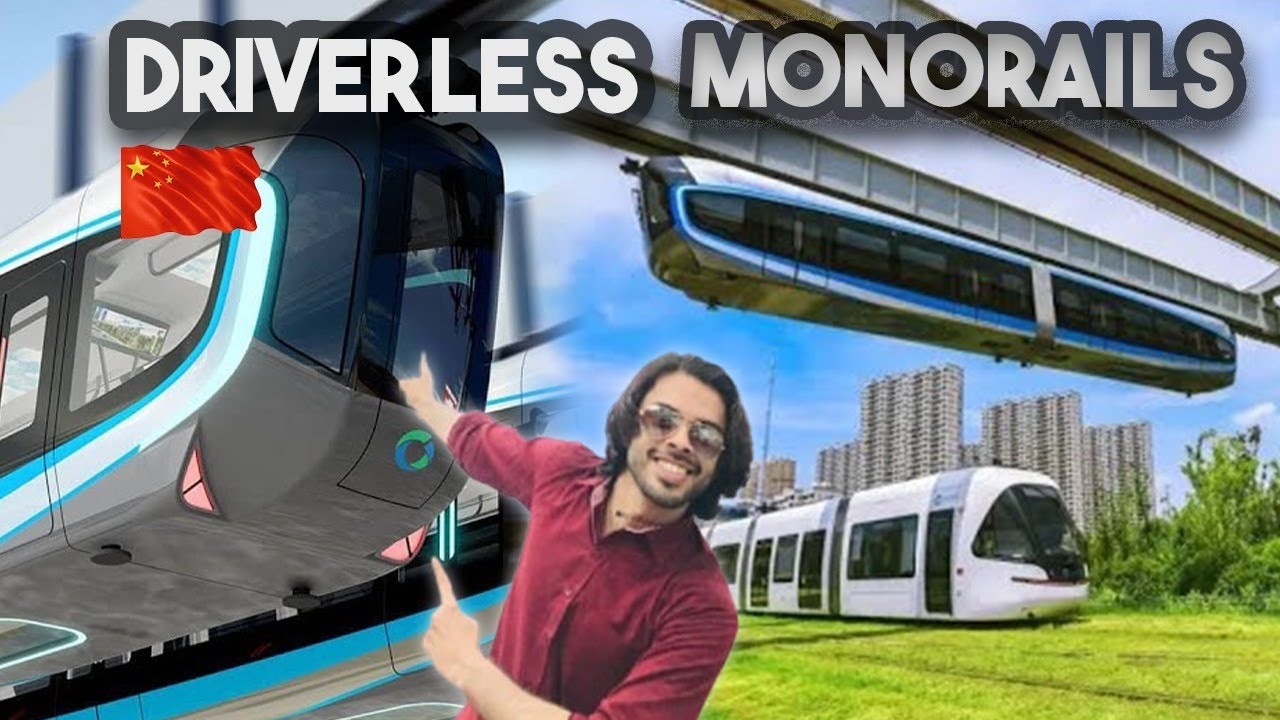 Crazy! China Launches First Driverless Sky Train| चीन में पहली चालक रहित स्काई ट्रेन | Unseen 🇨🇳