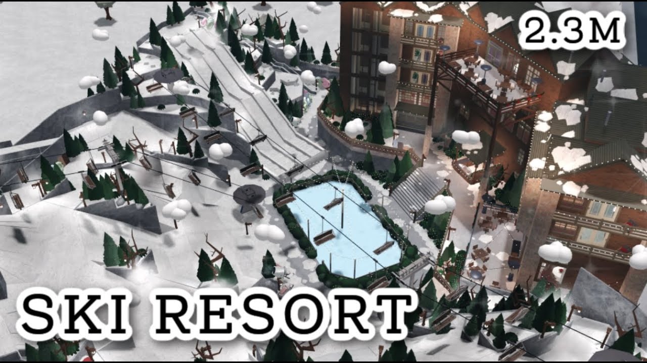 Ski Resort/Lodge Full Speed Build | BLOXBURG ROBLOX | ROBUILDS