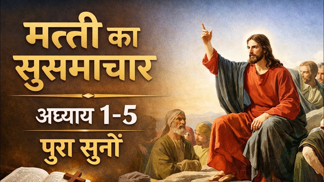 मत्ती 1–5 पूरा जरूर सुनें | मत्ती का सुसमाचार | Bible Reading Hindi