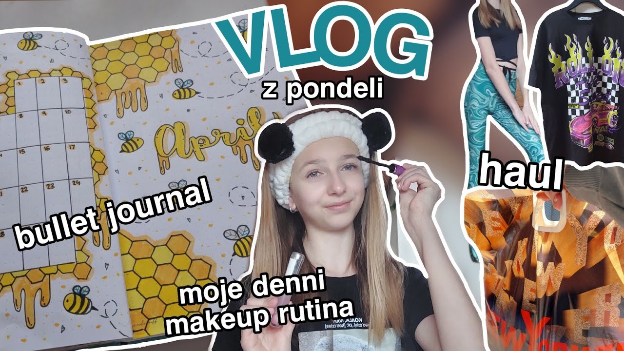 VLOG Z MÉHO DNE | Jak si dělám bullet journal, haul, moje makeup rutina (valakarol)