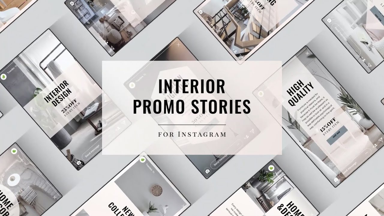 15 Interior Design Instagram Story Video - After Effects Template
