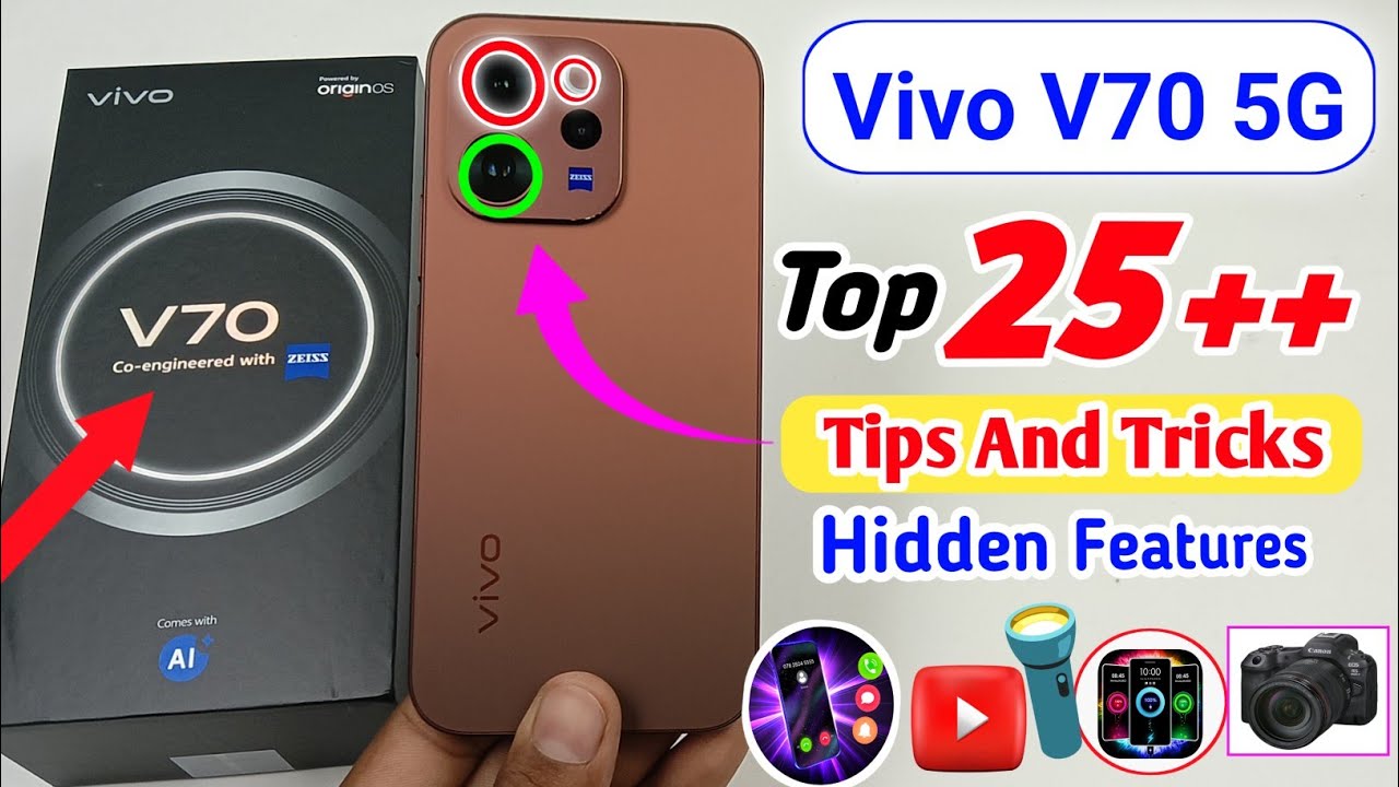 Vivo V70 5G Tips and Tricks / Vivo V70 5G Top 25++ Hidden Features / Vivo V70 Secret Features