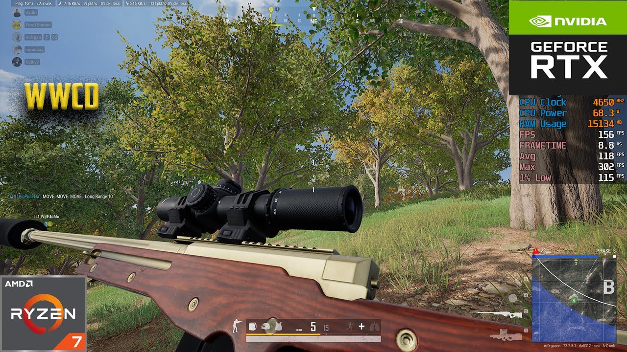 PUBG : RTX 3060 12 GB + Ryzen 5700X : COMPETITIVE SETTINGS : RANKED FPS TEST 2