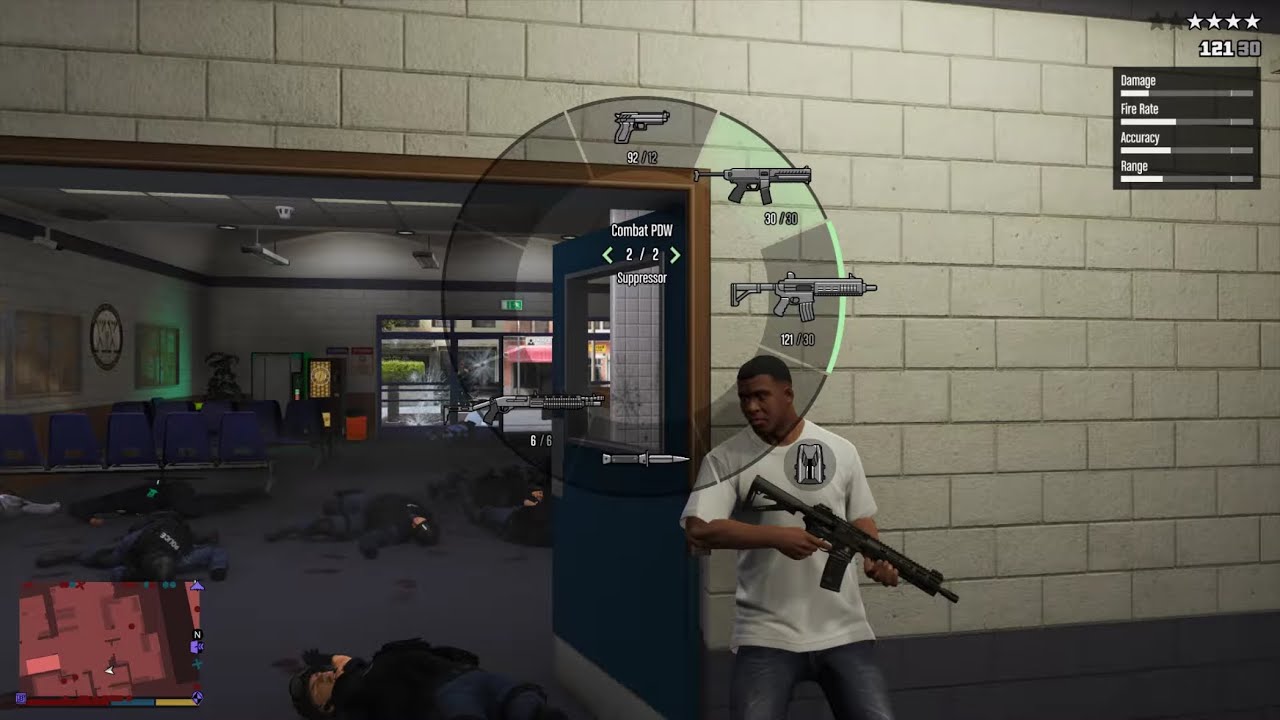 GTA 5 - Franklin&rsquo;s Police Station Breakout Rampage + Ten Star Escape