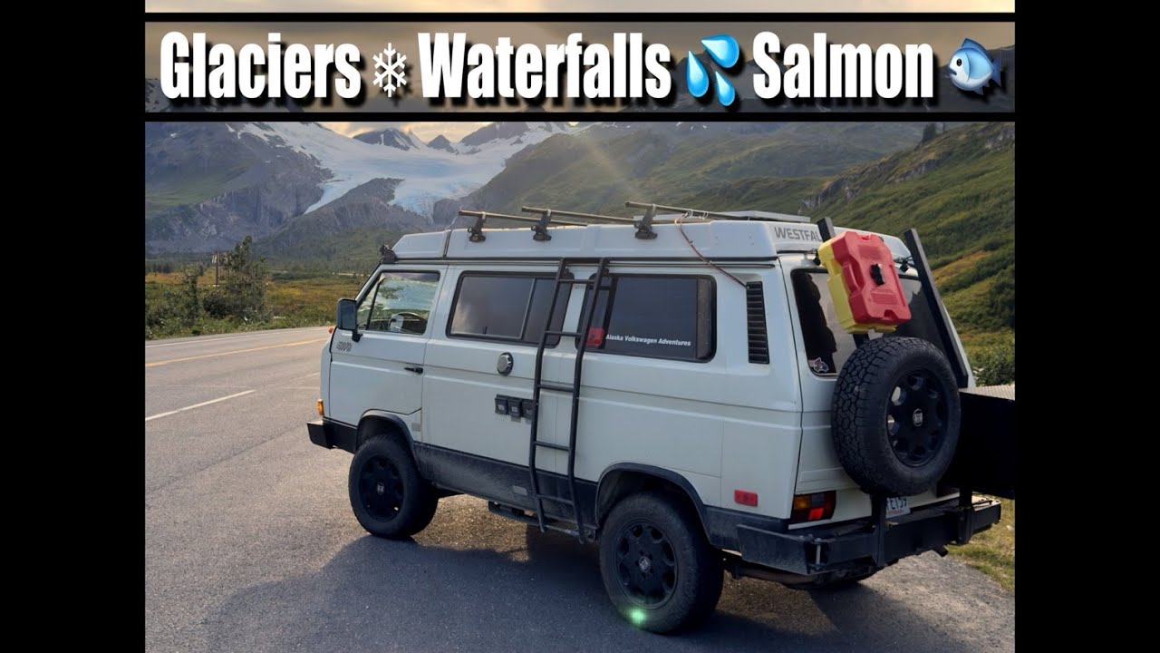 Alaska Road Trip to Valdez:  Glaciers, Salmon & Waterfalls