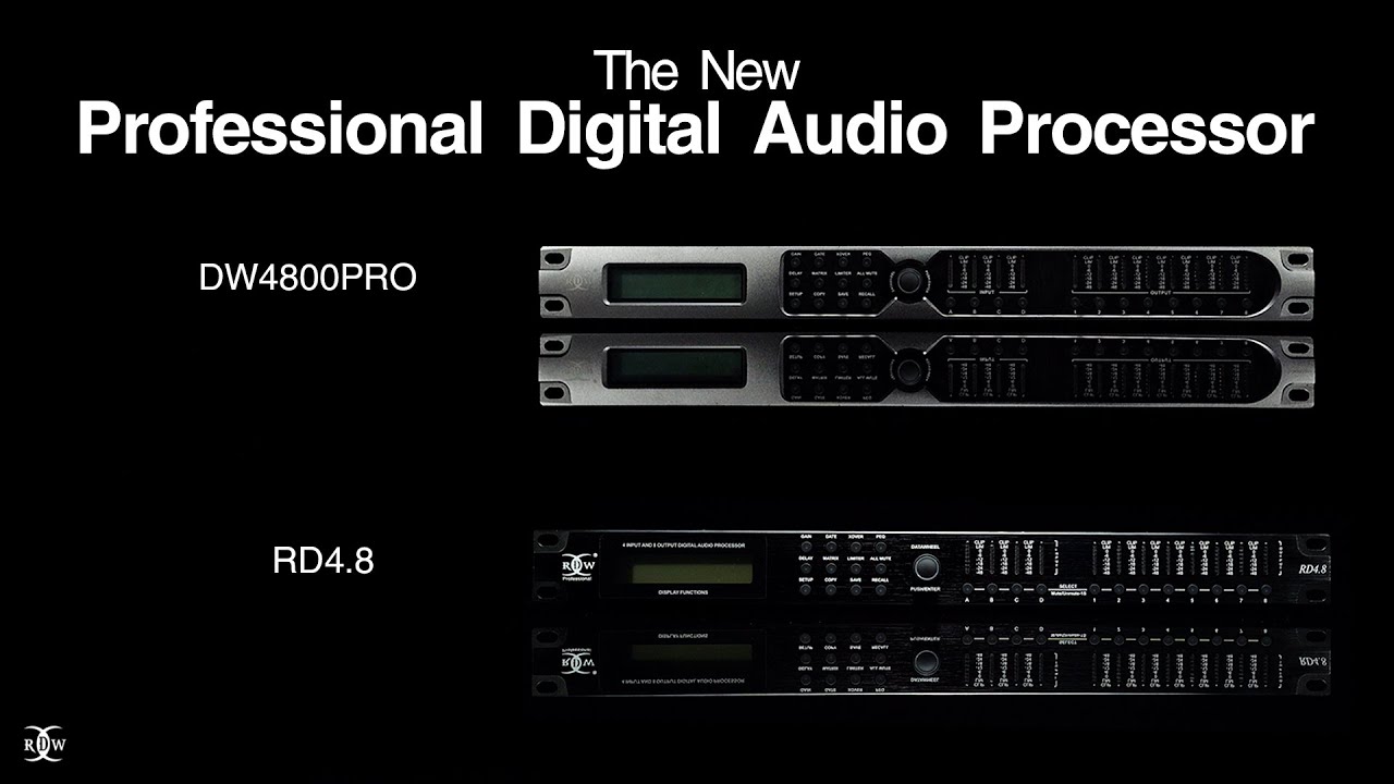 PROFESSIONAL DIGITAL AUDIO PROCESSOR DW4800PRO + RD.48 !!! RDW PROFESSIONAL !