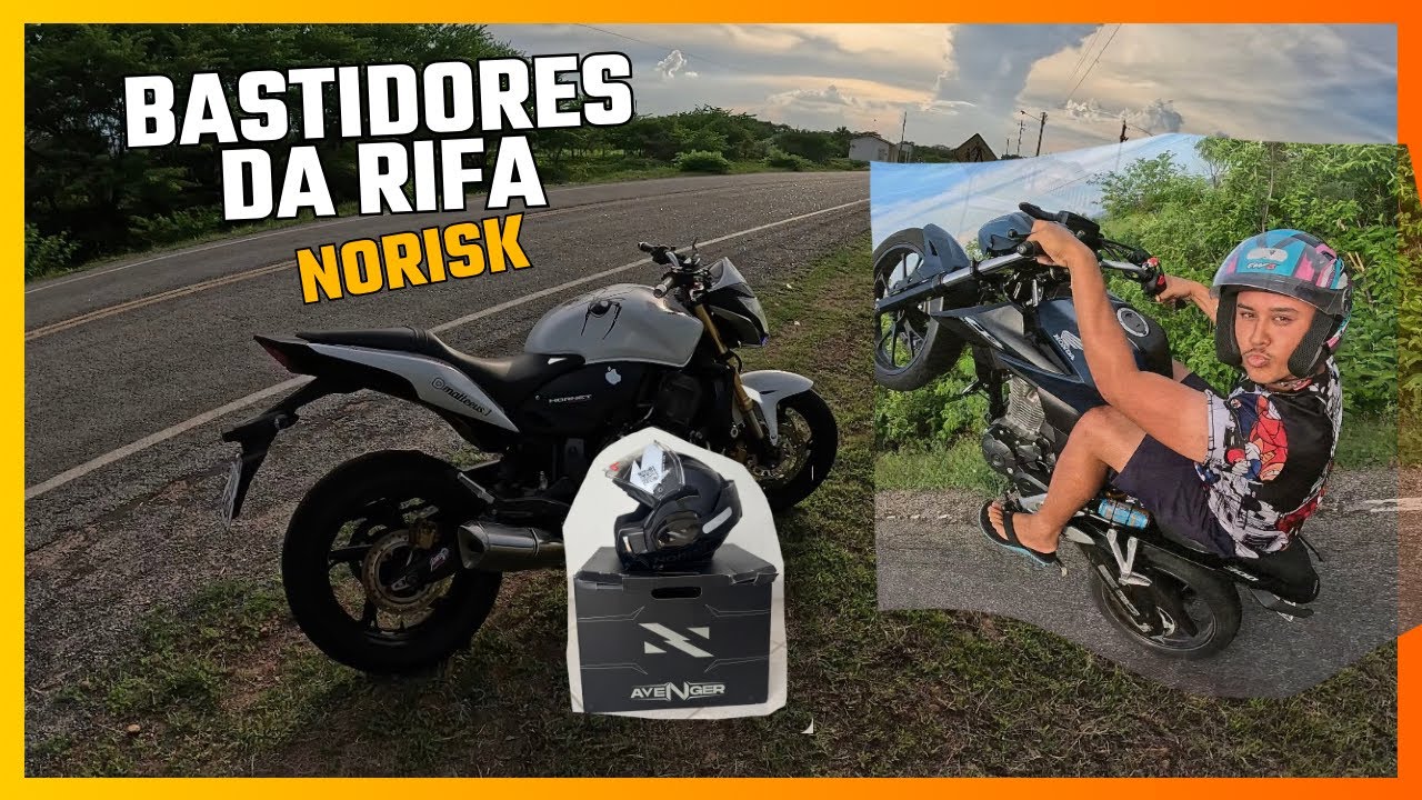 BASTIDORES DE UMA RIFA CAPACETE NORISK 