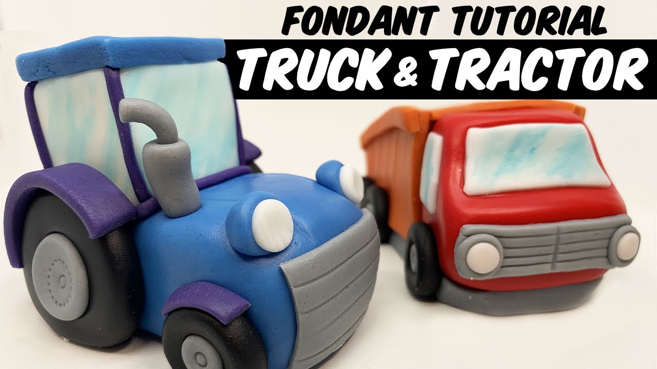 TRUCK & TRACTOR | fondant figure | cake topper