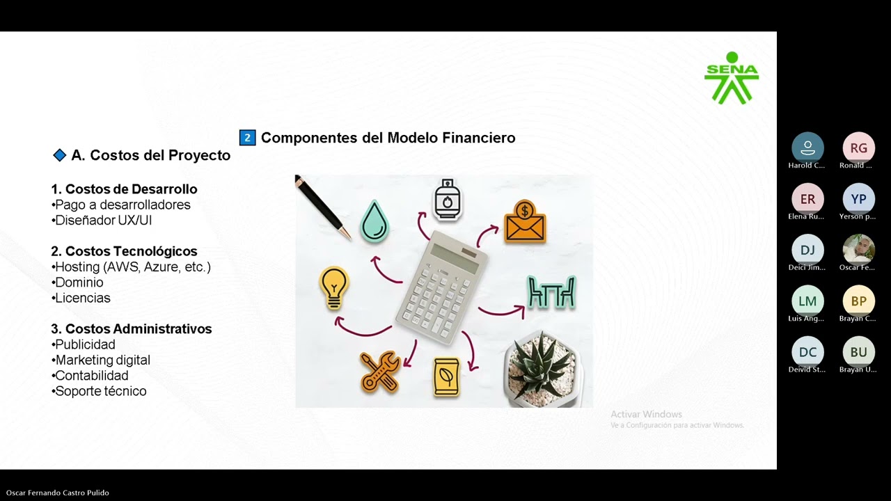 Grabación  Sesión en linea AP9  Emprendimiento Evidencia de producto Modelo financiero