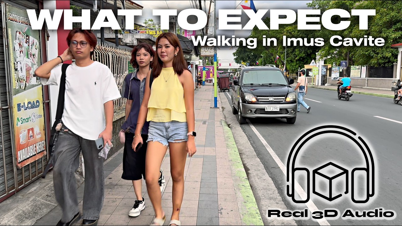 Exploring the City of Imus Cavite Philippines in Real 3D Audio [4K HDR]
