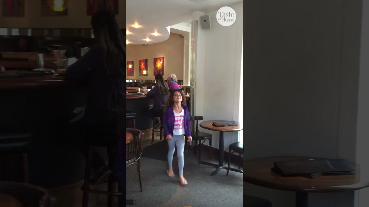 Little Girl Gives Homeless Man Her Plate of Food