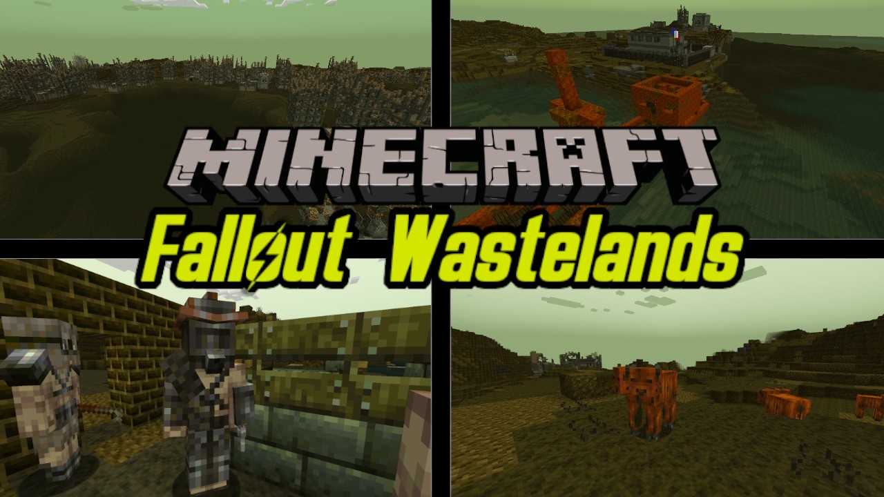 *НОВЫЙ* Мод Fallout Wastelands &mdash; Minecraft 1.20.1 (Витрина модов)