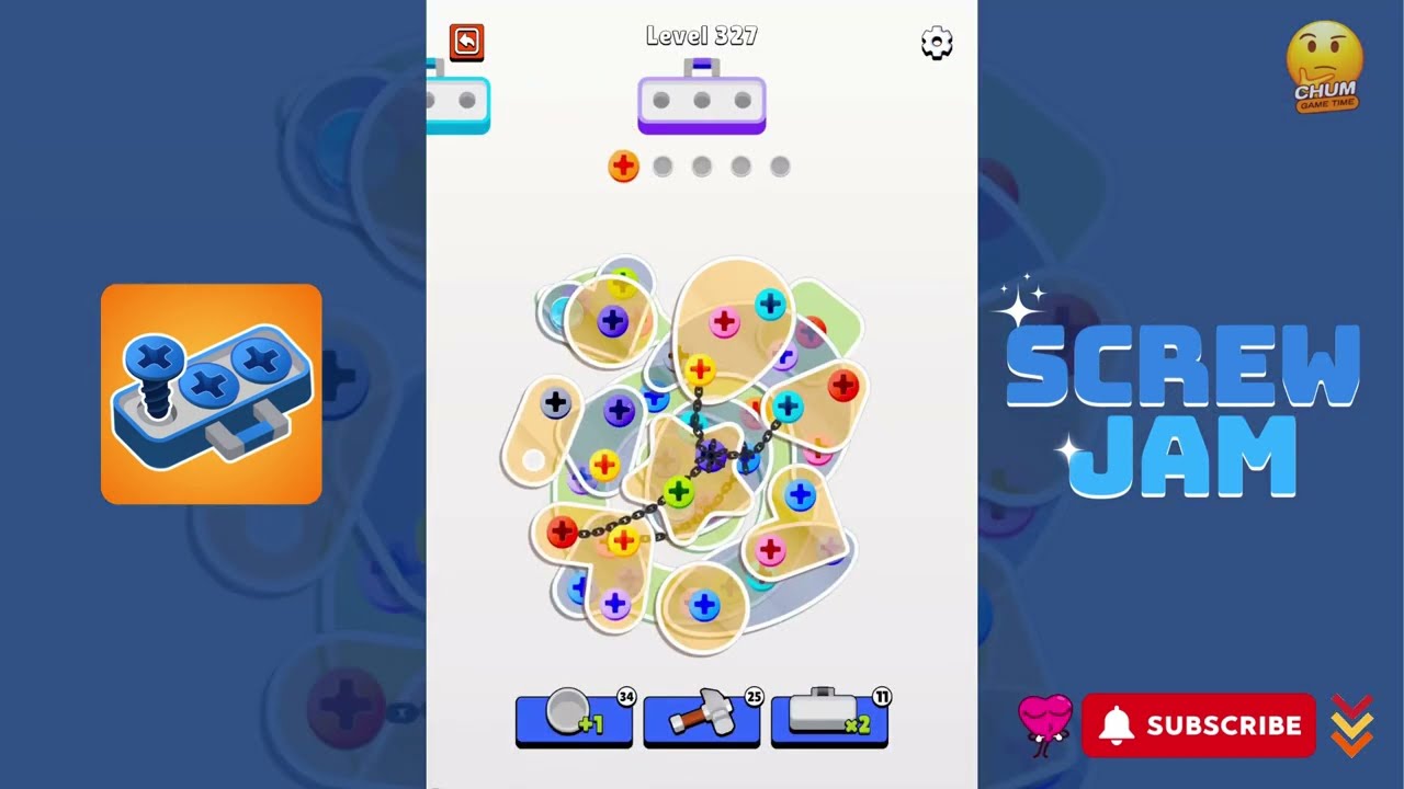 Screw Jam - Level 327  - Gameplay walkthrough