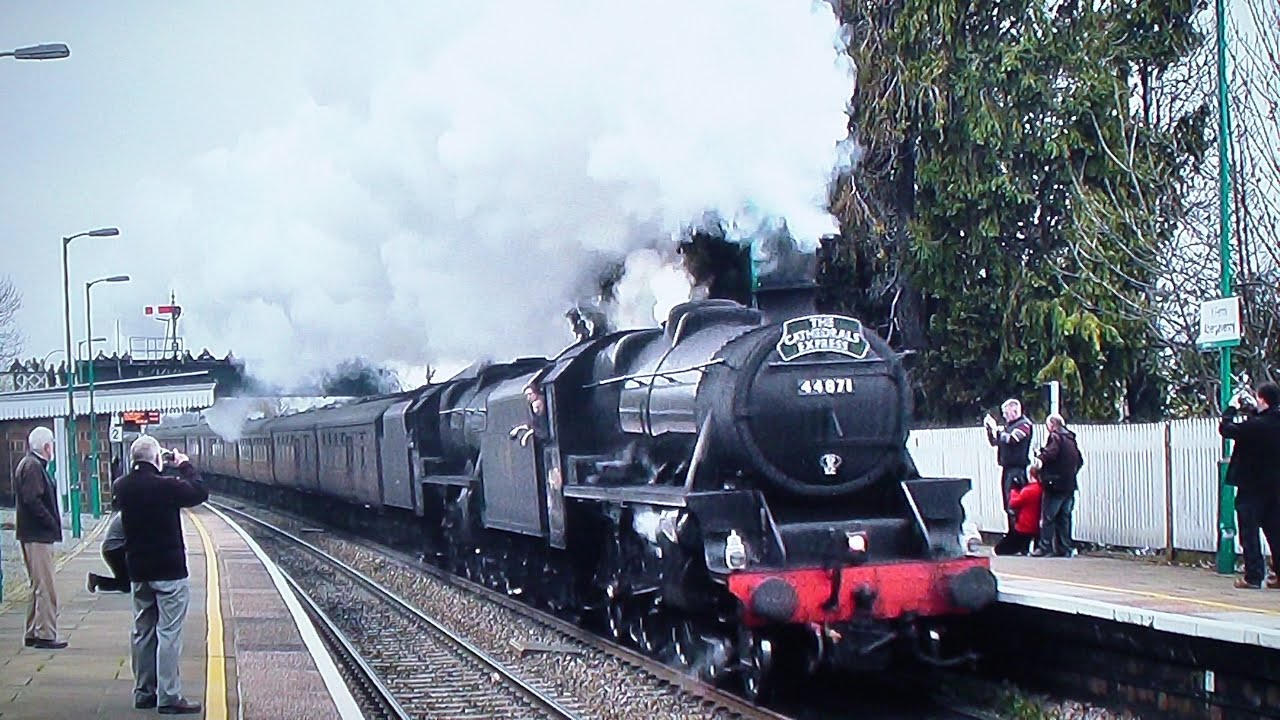 44871 & 45407 Charge Through Abergavenny - Cathedrals Express