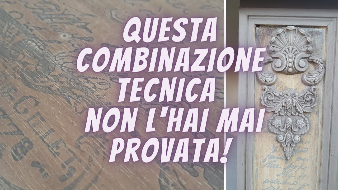 Di sicuro mai hai provato questa avanzata combinazione per rinnovare un vecchio mobile.