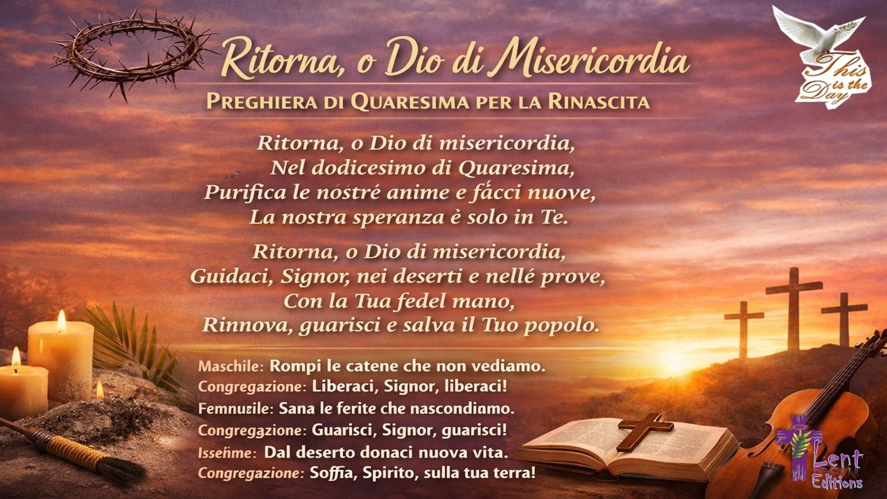 Ritorna, o Dio di Misericordia  Canto per il 12° Giorno di Quaresima